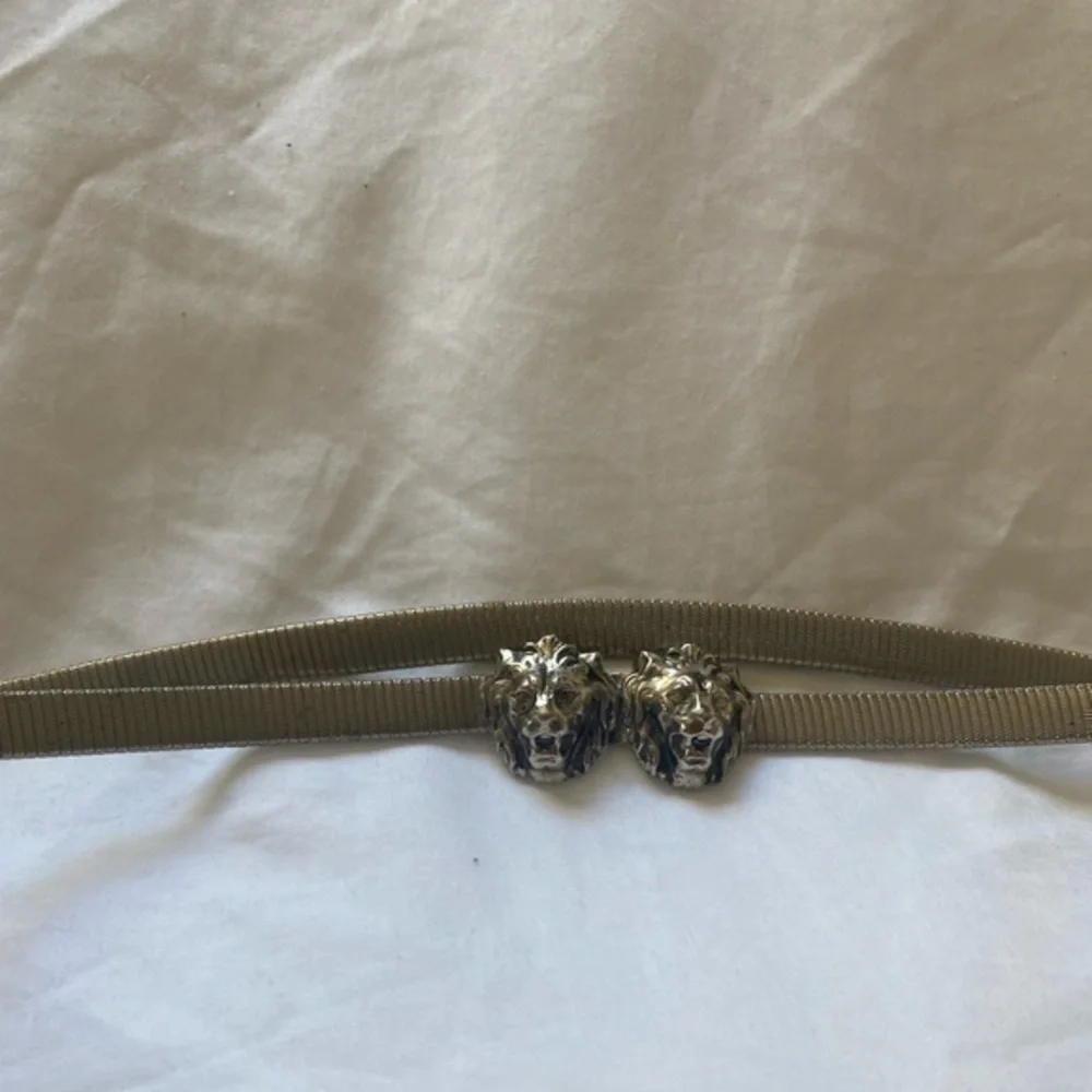 RARE Vintage lion head belt